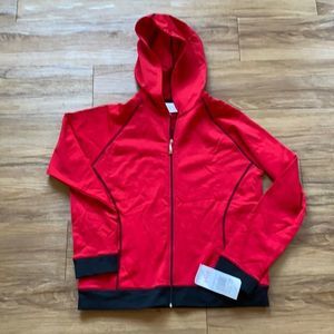 NWT Village Sport by Liz Claiborne zip up hoodie Petite Medium